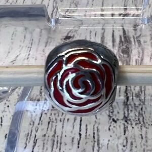 Pandora Disney Beauty & the Beast Belle's Enchanted Red Rose Charm 791575EN09